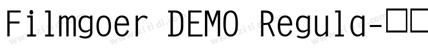 Filmgoer DEMO Regula字体转换